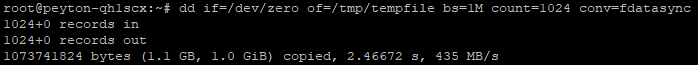 Sequential Read speed with dd