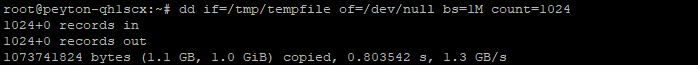 Sequential Write speed with dd